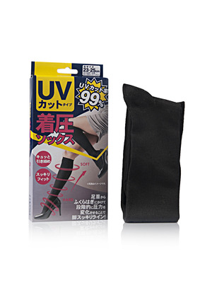 泉肌防UV压力纤腿袜